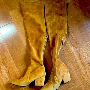 Goodnight Macaroon Marlo tan over the knee boots
